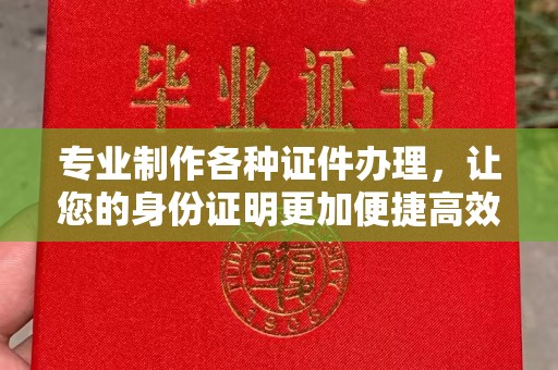 集安专业制作各种证件办理，让您的身份证明更加便捷高效