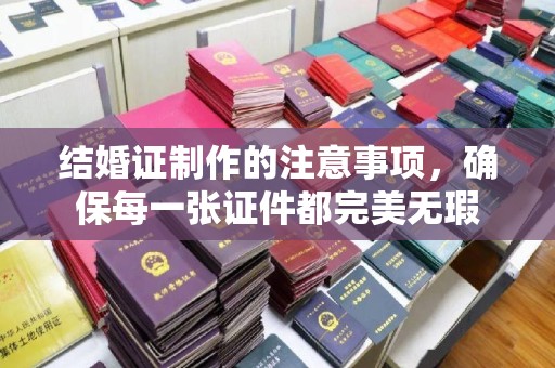 集安结婚证制作的注意事项，确保每一张证件都完美无瑕