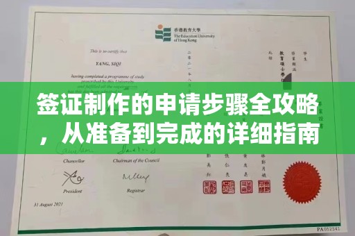 集安签证制作的申请步骤全攻略，从准备到完成的详细指南