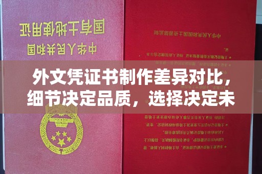 集安外文凭证书制作差异对比，细节决定品质，选择决定未来