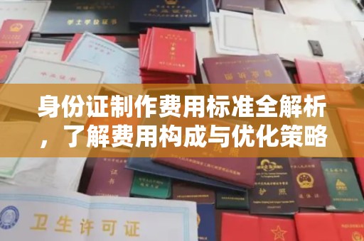 集安身份证制作费用标准全解析，了解费用构成与优化策略